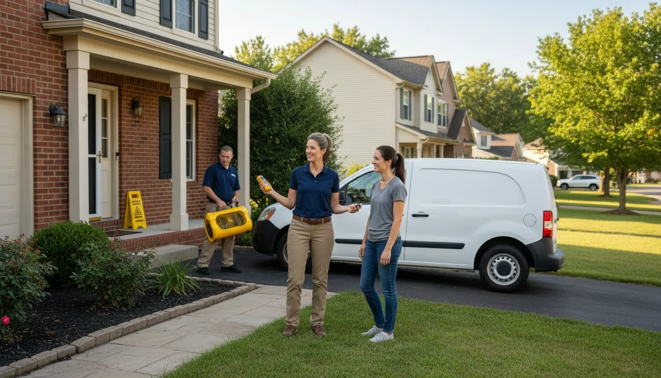 Residential water damage restoration in Philadelphia, MS